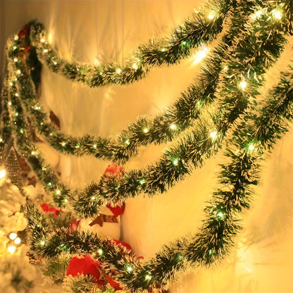 Warm White LED String Lights Set of 2 | Battery Operated & Flexible | Indoor and Outdoor Use