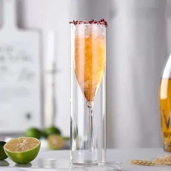 Floating Effect Crystal Champagne Glasses for Special Occasions | Buy 1 Get 1 Free