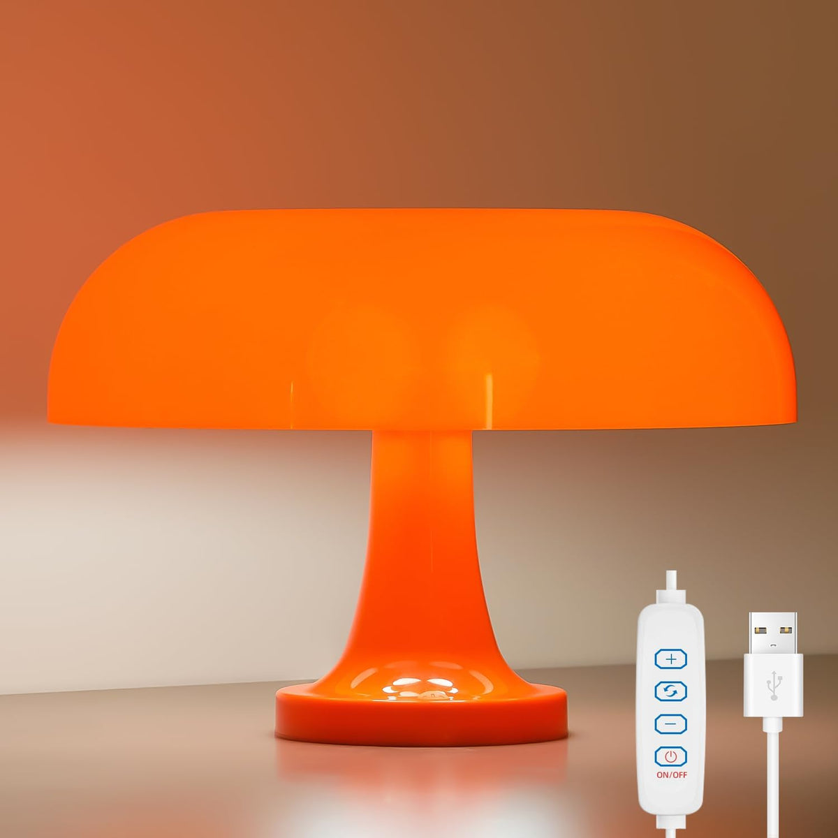 Table Lamps with LED Mushroom Design in Nordic Style