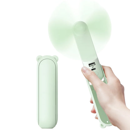 Compact USB Rechargeable Handheld Fan with Folding Design