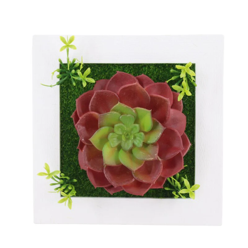 Modern Hanging Frame with 3D Art Plant for Wall Decoration