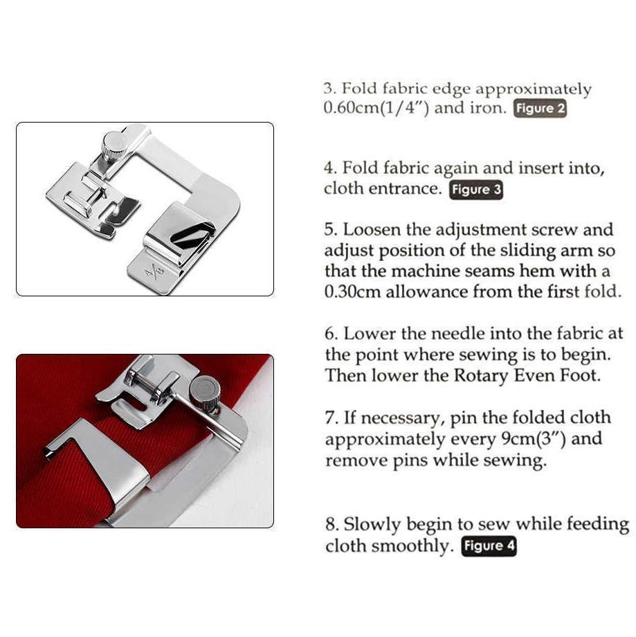 Effortless Hemming Foot for Perfectly Even Hems Every Time