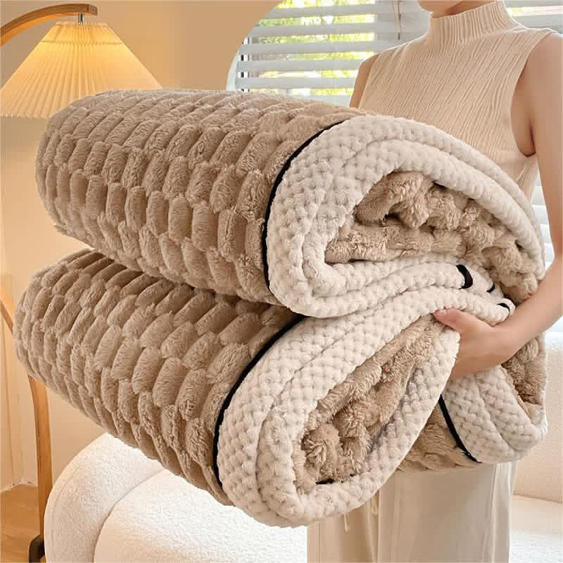 Thick Reversible Coral Fleece Blanket