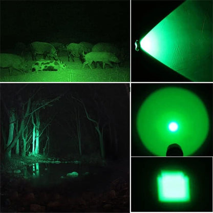 Rechargeable LED Headlamp – White, Red, Green Light, USB & Battery