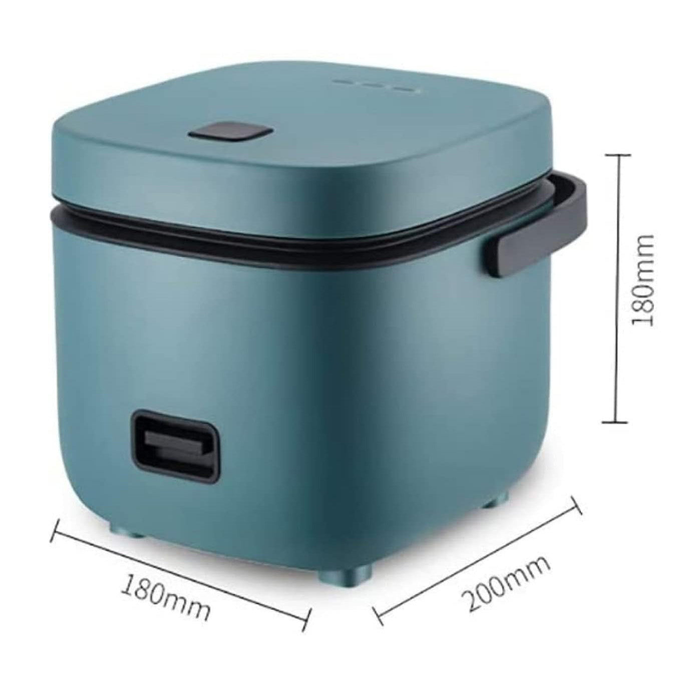 Compact 1.2L Rice Cooker with Steamer and One-Touch Control