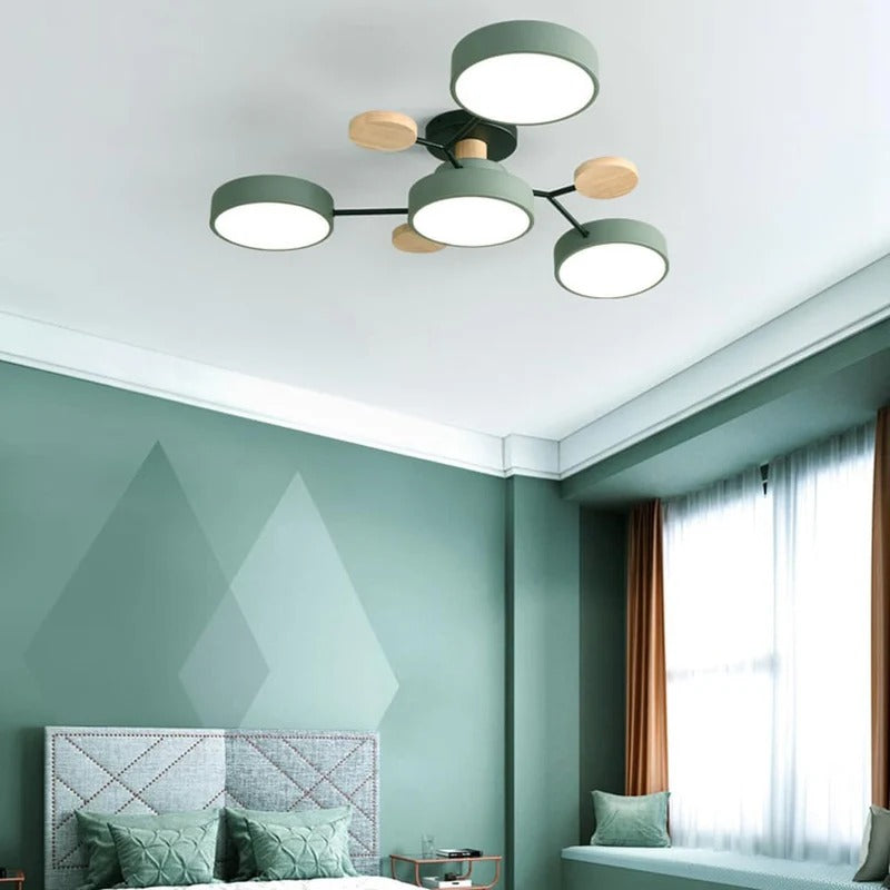 Contemporary LED Flush Mount Ceiling Fixture - Modern Bright Light