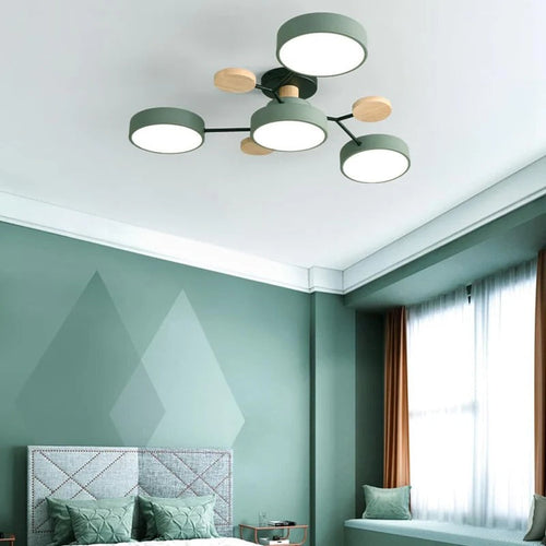 Contemporary LED Flush Mount Ceiling Fixture - Modern Bright Light
