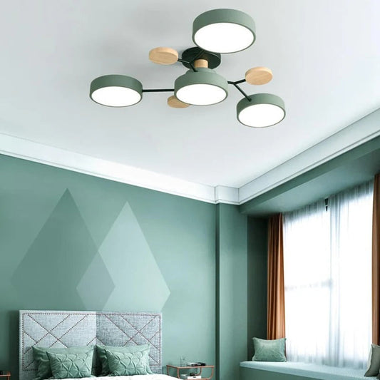 Contemporary LED Flush Mount Ceiling Fixture - Modern Bright Light
