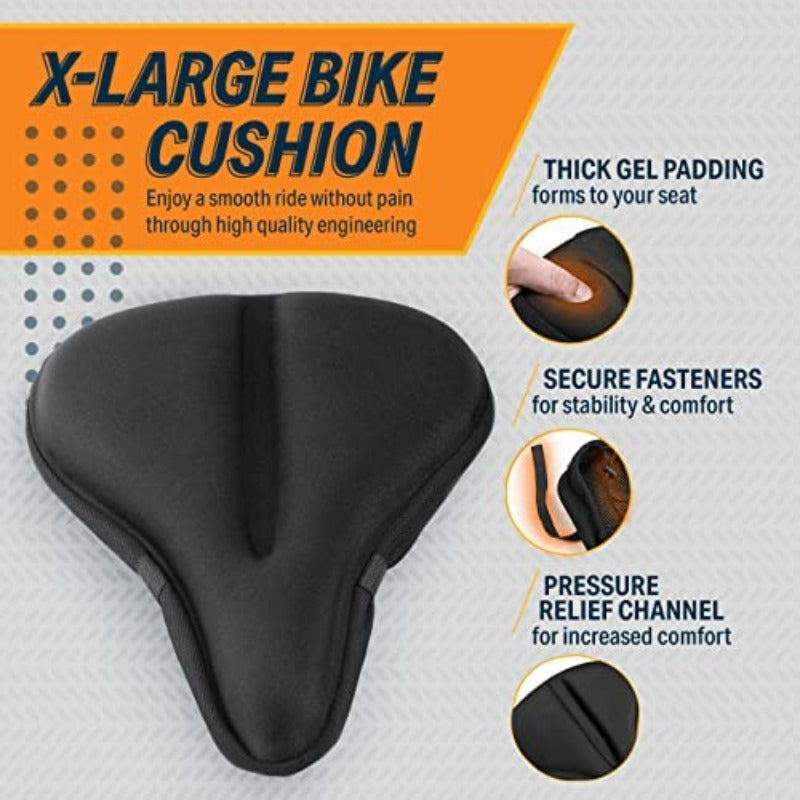 Ultra-Comfort Gel Seat Cover for Stationary Bikes