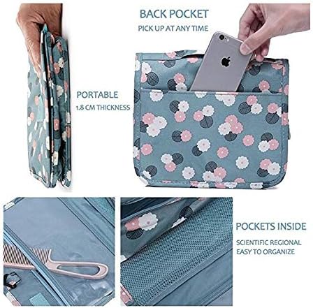 Water-Resistant Toiletry Bag for Travel with Hanging Hook