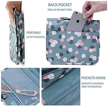 Water-Resistant Toiletry Bag for Travel with Hanging Hook
