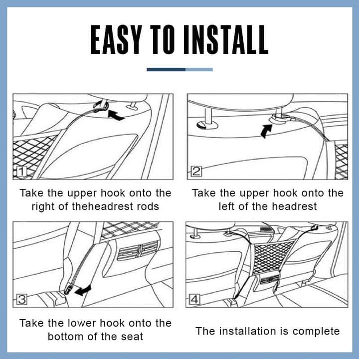 Versatile Elastic Cargo Net for Safe Driving