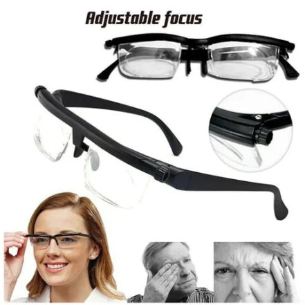 Dial-Focus Adjustable Glasses for Near and Distant Vision