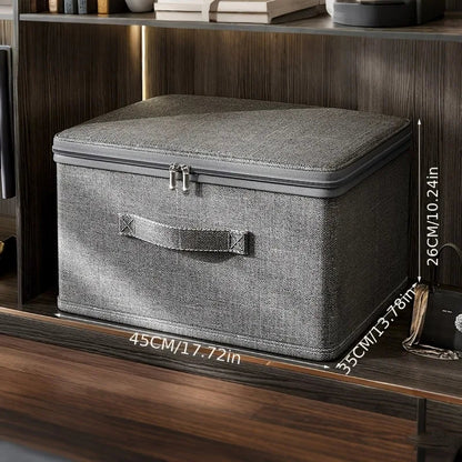 Foldable Storage Bins with Lids | Stackable, Durable Fabric Boxes with Handles