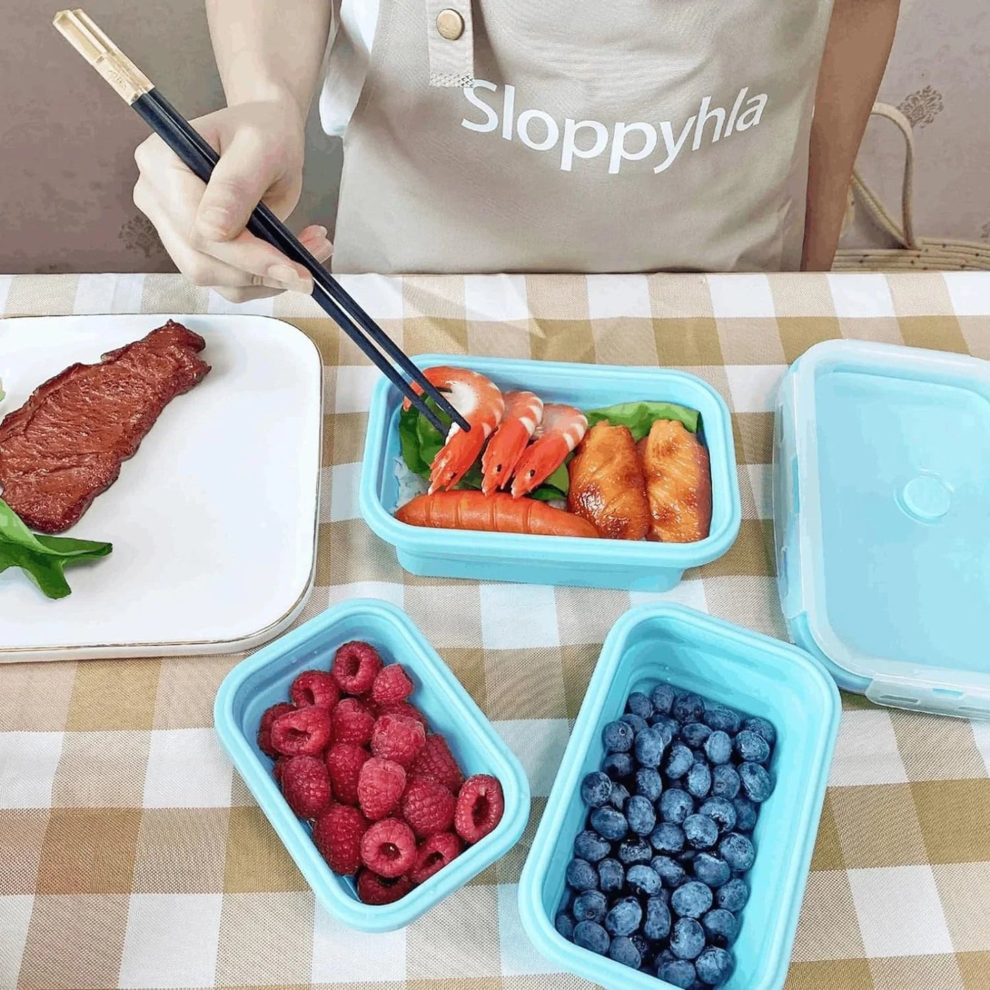 Save 70% Space with Leak-Proof Food Storage Containers - Buy 2 Get 2 Free