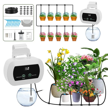 Automated Drip Irrigation System with USB – 300 Programmable Settings for Indoor Use