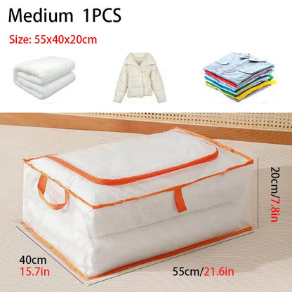 Storage Bag for Bedding - Foldable with Dust and Moisture Protection - Large Capacity