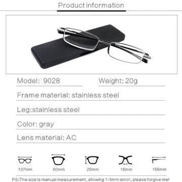 Folding Reading Glasses for Men and Women – Compact Design