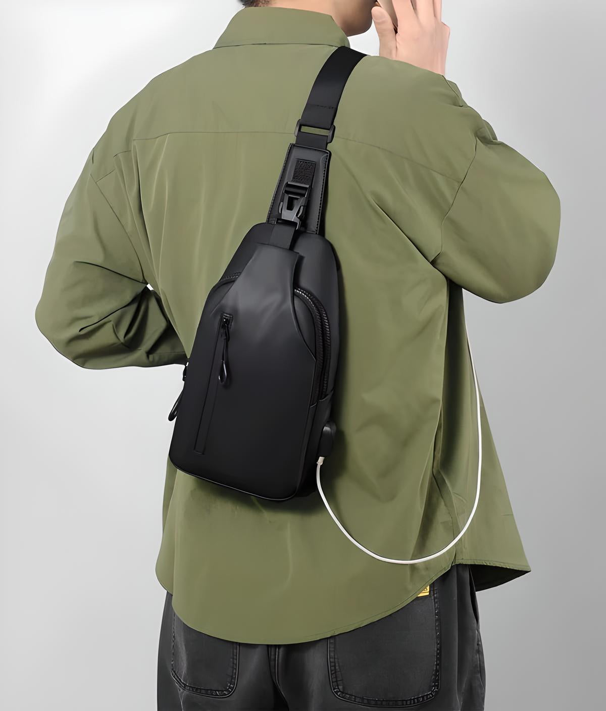 Waterproof Shoulder Bag with Theft Protection Design for Secure Style