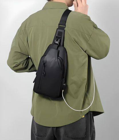 Waterproof Shoulder Bag with Theft Protection Design for Secure Style