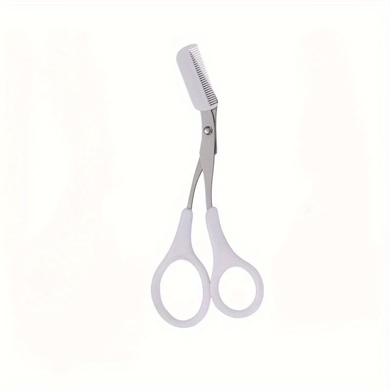 Mini Trimmer with Comb and Scissors for Eyebrow Grooming