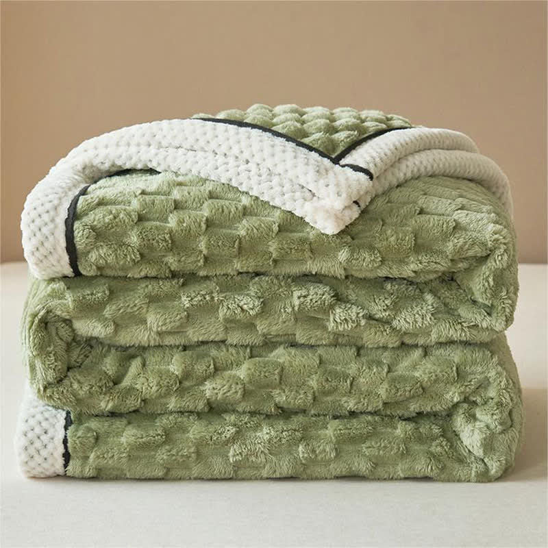 Thick Reversible Coral Fleece Blanket