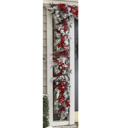 Cordless Prelit Holiday Decoration in Red and White