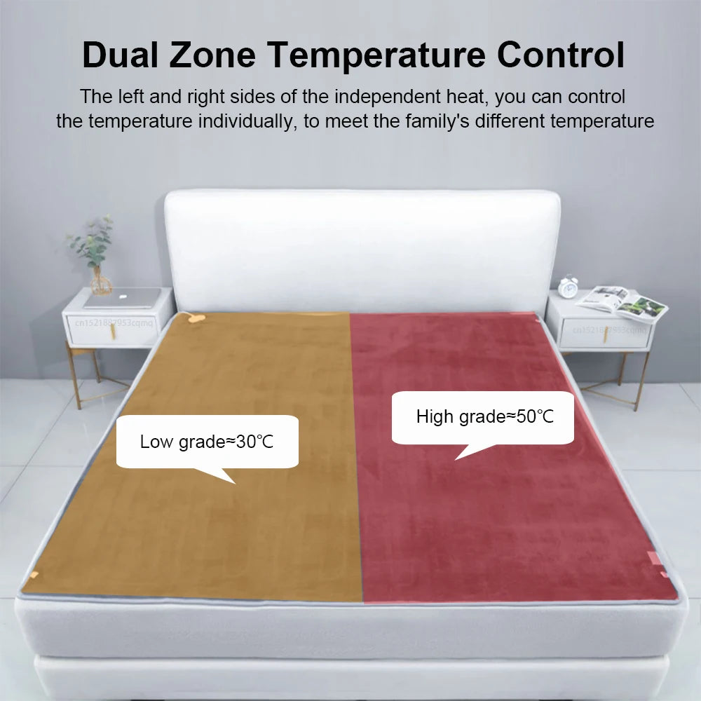 Electric Heating Blanket with Thermostat Control | Double Size | 220V EU Plug
