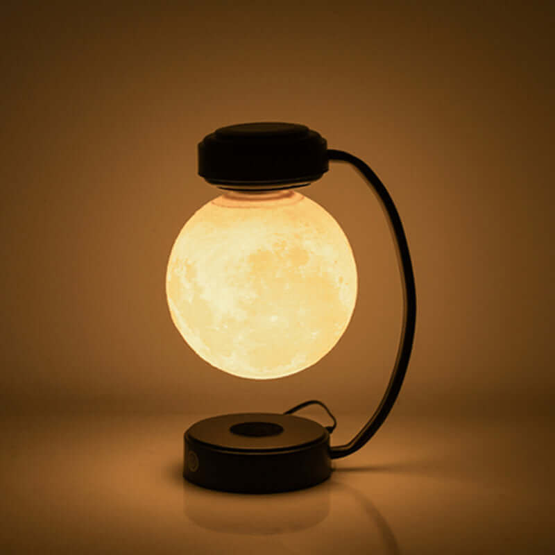Wireless Magnetic Levitating 3D LED Moon Lamp – Rotating Floating Light for Home, Office, School