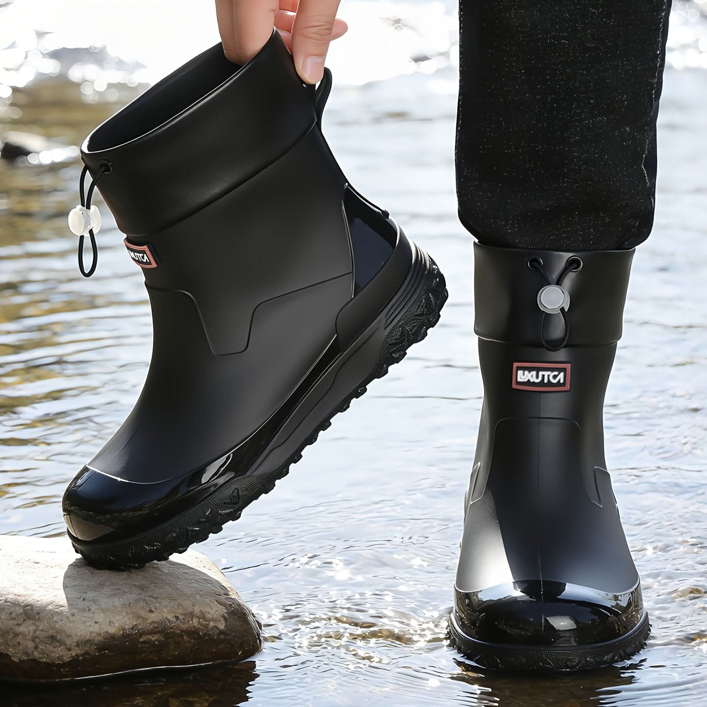 Lightweight Short Rain Boots – Waterproof Design
