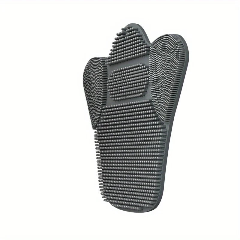 Back Brush with Suction Cups | Extra Large Massage and Cleaning Mat | Soft Bristle Bath Brush