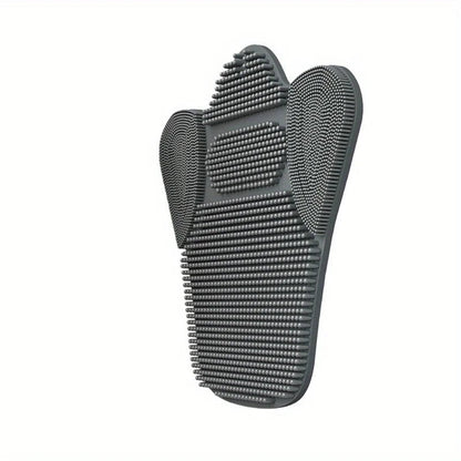 Back Brush with Suction Cups | Extra Large Massage and Cleaning Mat | Soft Bristle Bath Brush