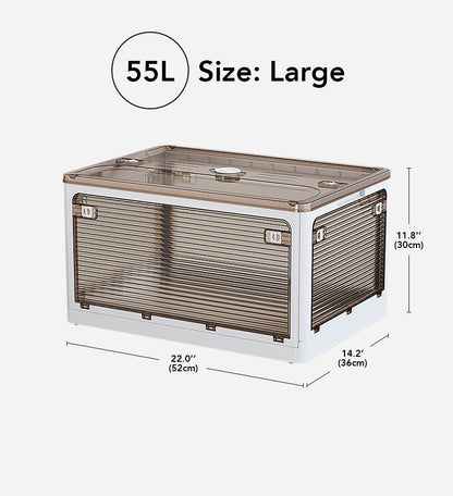 Versatile Collapsible Clear Storage Organizer