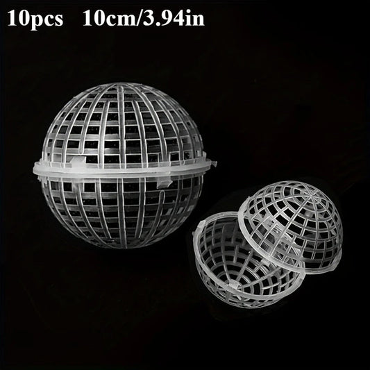 Contemporary Hanging Moss Ball | Plastic with Drainage Hole | Orchid and Fern Accessory | Indoor and Outdoor Use