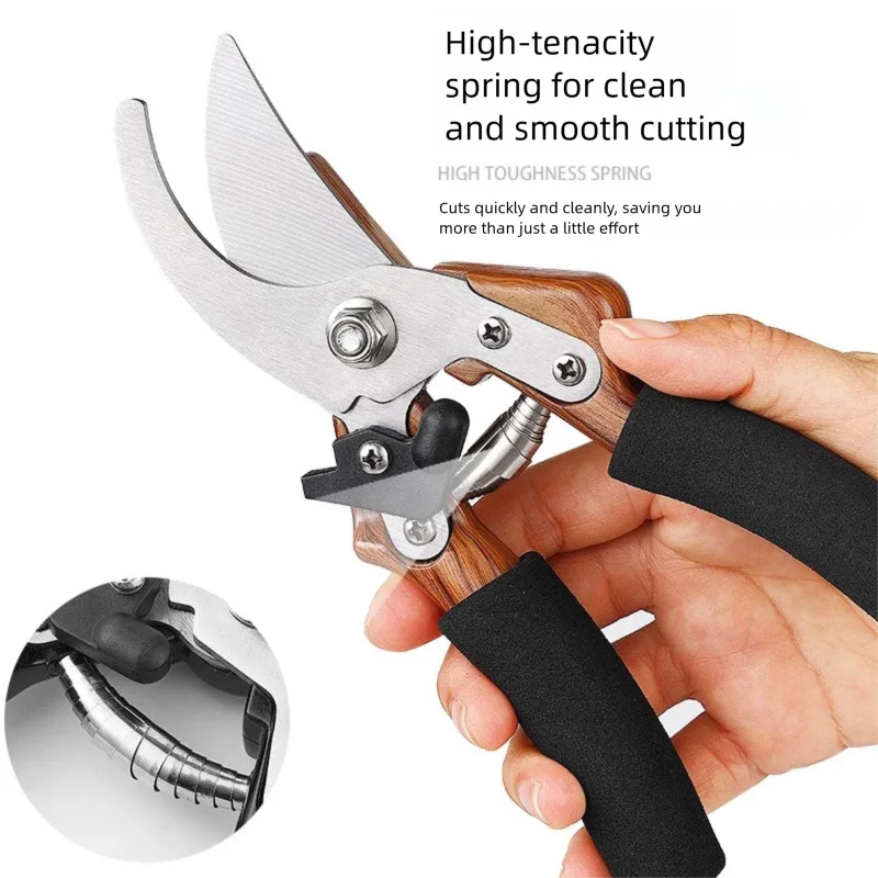 Professional Garden Scissors 20.5 cm | Non-Slip, Sharp | Perfect for Plants, Flowers & Fruit Trees