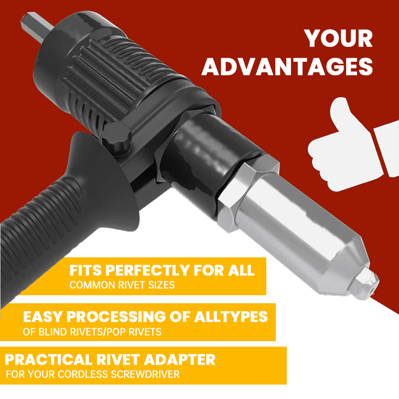 Transform Your Drill: 14mm Hex Rivet Adapter for Effortless Work