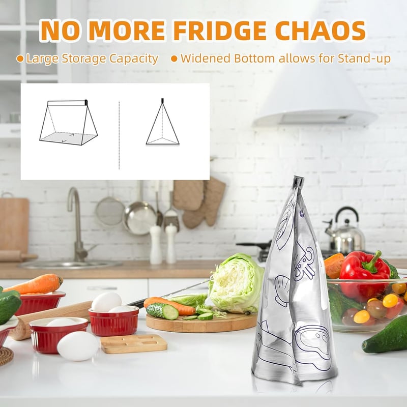 EcoSeal – Reusable Food Storage Bags for Freshness