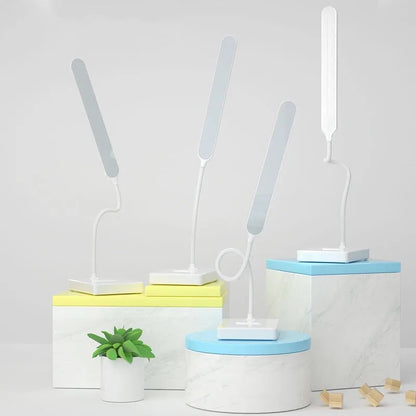 Dimmable LED Desk Lamp with Touch Control, USB Charging & Phone Stand