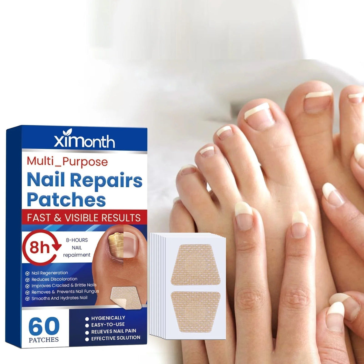Nail Revive Patches | 60 Count | 8-Hour Nourishing Care