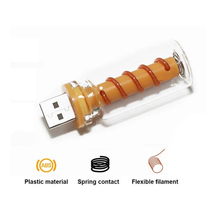 Portable Touch-Dimmable LED Filament Mini Glass Lamp with USB Ambient Light – Perfect for Car, Bedroom & Travel