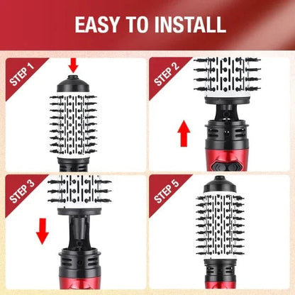 All-in-One Styling Brush for Effortless Volume and Shine