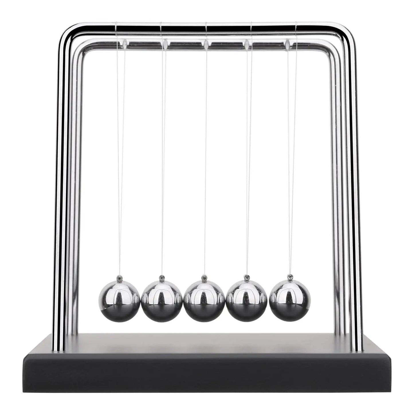 Kinetic Pendulum with Steel and Wooden Balls | Continuous Motion Educational Physics Decor