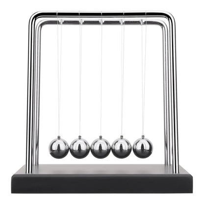 Kinetic Pendulum with Steel and Wooden Balls | Continuous Motion Educational Physics Decor