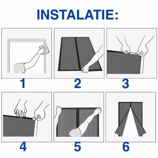 Slim Magnetic Insect Door Curtain – Self-Closing Design