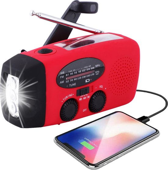 EcoSmart Emergency Weather Radio with Hand Crank and Solar Power