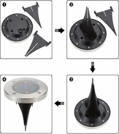 Wireless Solar LED Garden Lights Deluxe