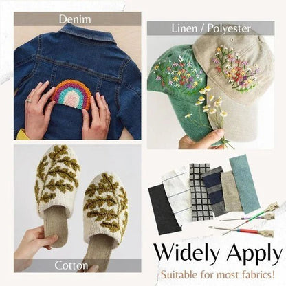 Complete Stitching Kit with 3 Needles & 2 Threaders | Perfect for Home Décor & Creative Projects