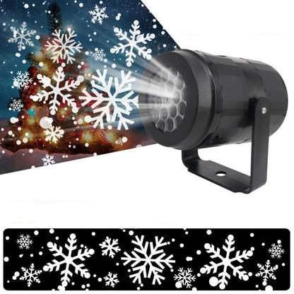 Snowflake Light Projector for Christmas – Waterproof LED Outdoor Lamp with 16 Designs