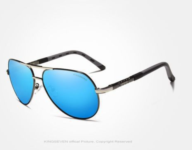 Men's Polarized Sunglasses in Vintage Aluminum Frame