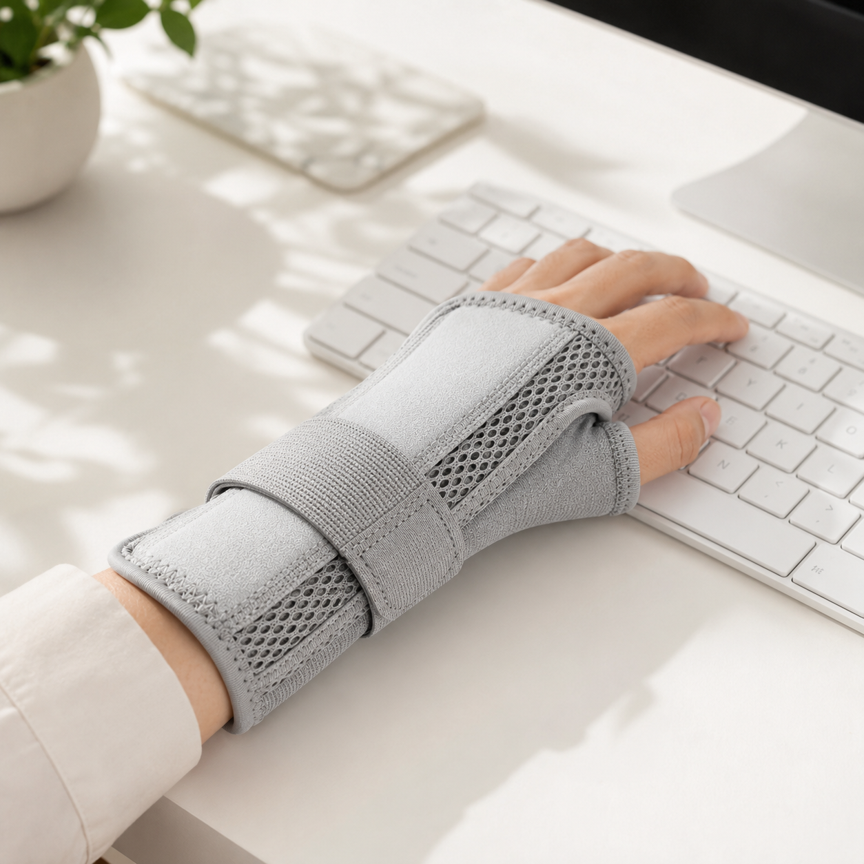 Flexible Splint for Thumb and Wrist Support - Adjustable Stabilizer